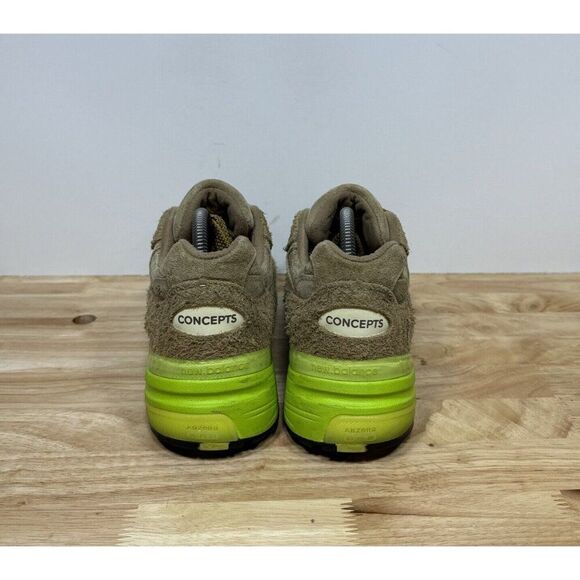 New Balance Athletic Shoes in Olive and Neon Yellow main image 4